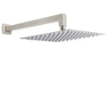 12" Square Rainfall Shower Head with 400mm Wall Mount Arm - Brushed Nickel