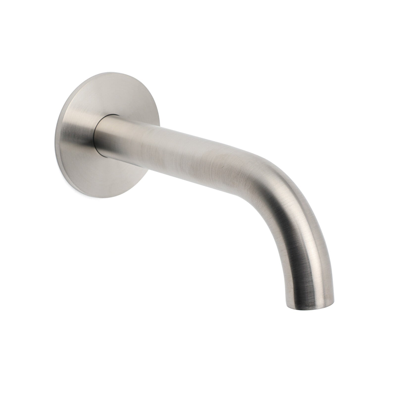 Brushed Nickel 150mm Round Curve Faucet Water Outlet Swivel Bathtub Filler Spout - Furniture > Bathroom > Shower Heads & Screens - Rivercity House & Home Co. (ABN 18 642 972 209) - Affordable Modern Furniture Australia