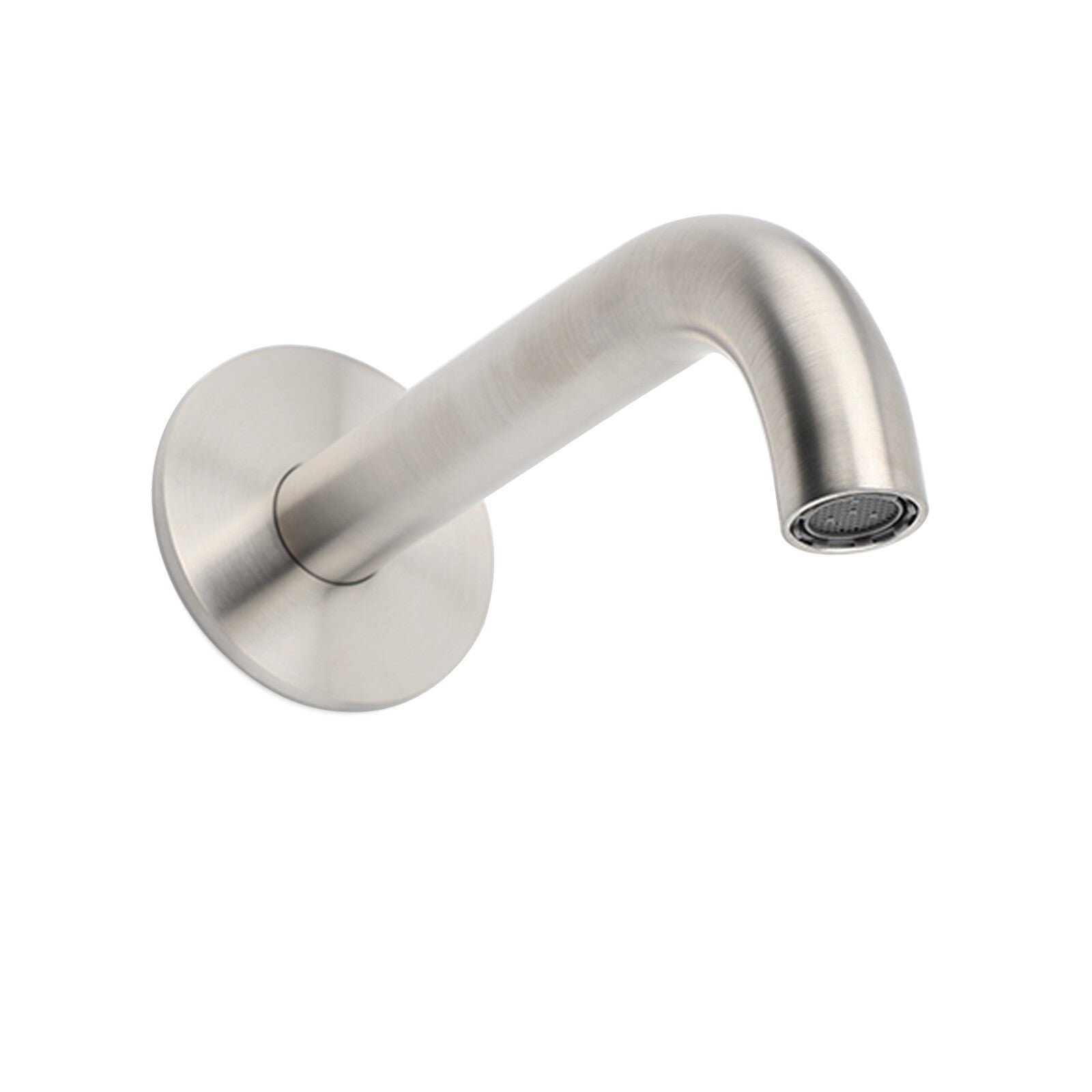 Brushed Nickel 150mm Round Curve Faucet Water Outlet Swivel Bathtub Filler Spout - Furniture > Bathroom > Shower Heads & Screens - Rivercity House & Home Co. (ABN 18 642 972 209) - Affordable Modern Furniture Australia
