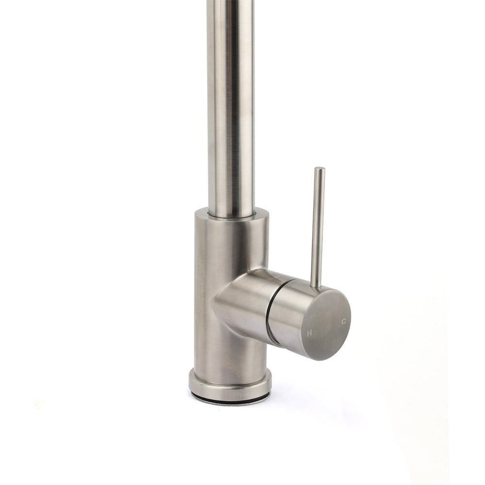 Brushed Nickel 2 Way Spray Kitchen Mixer Tap Pull Out Sink Laundry Swivel Faucet - Furniture > Bathroom > Shower Heads & Screens - Rivercity House & Home Co. (ABN 18 642 972 209) - Affordable Modern Furniture Australia