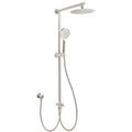 8" Stainless Steel 2in1 Rain & Handheld Shower Set with Sliding Rail Arm - Brushed Nickel