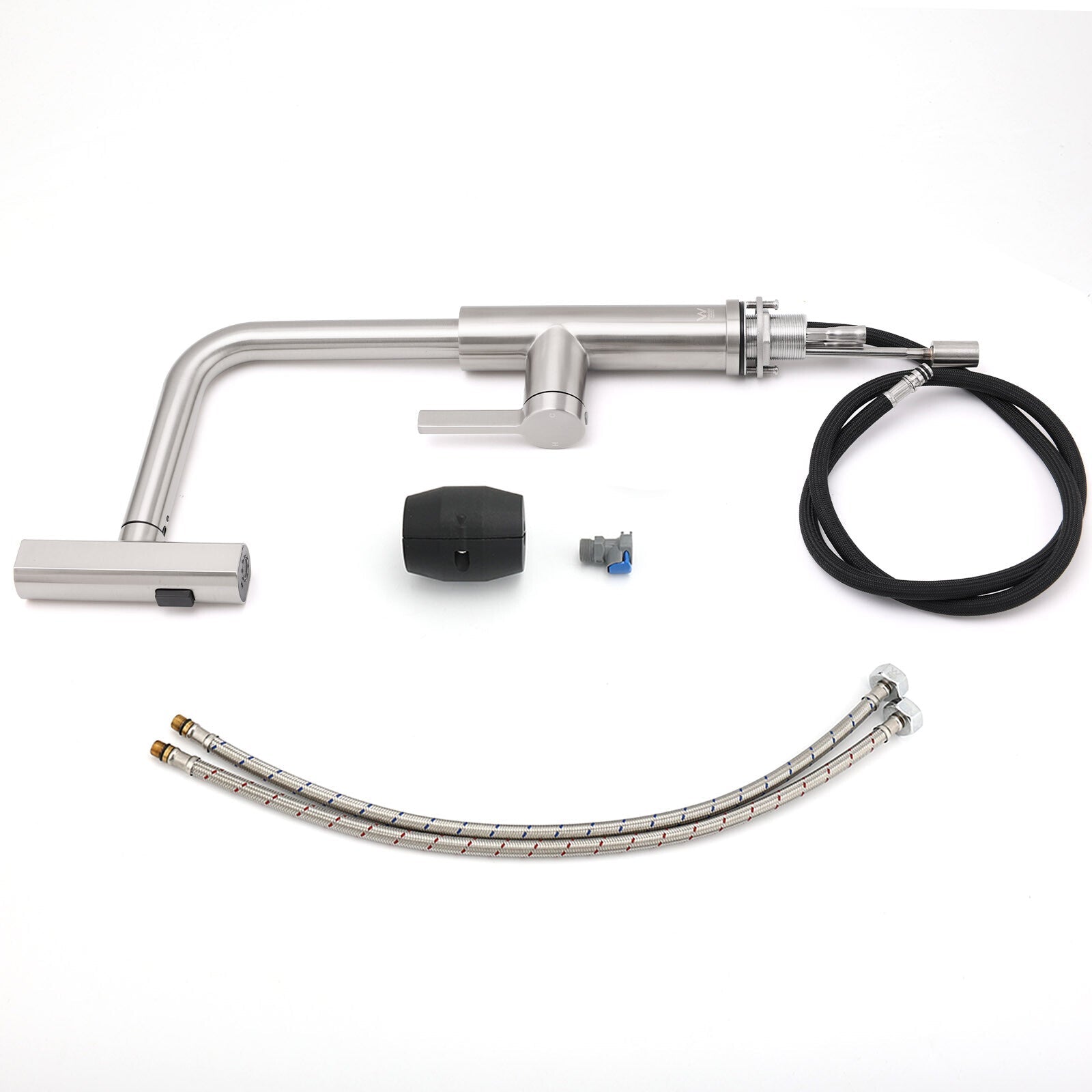 Brushed Nickel 3 - Mode Kitchen Mixer Pull Out Down Sink Laundry Faucet Tap WELS - Furniture > Bathroom > Shower Heads & Screens - Rivercity House & Home Co. (ABN 18 642 972 209) - Affordable Modern Furniture Australia