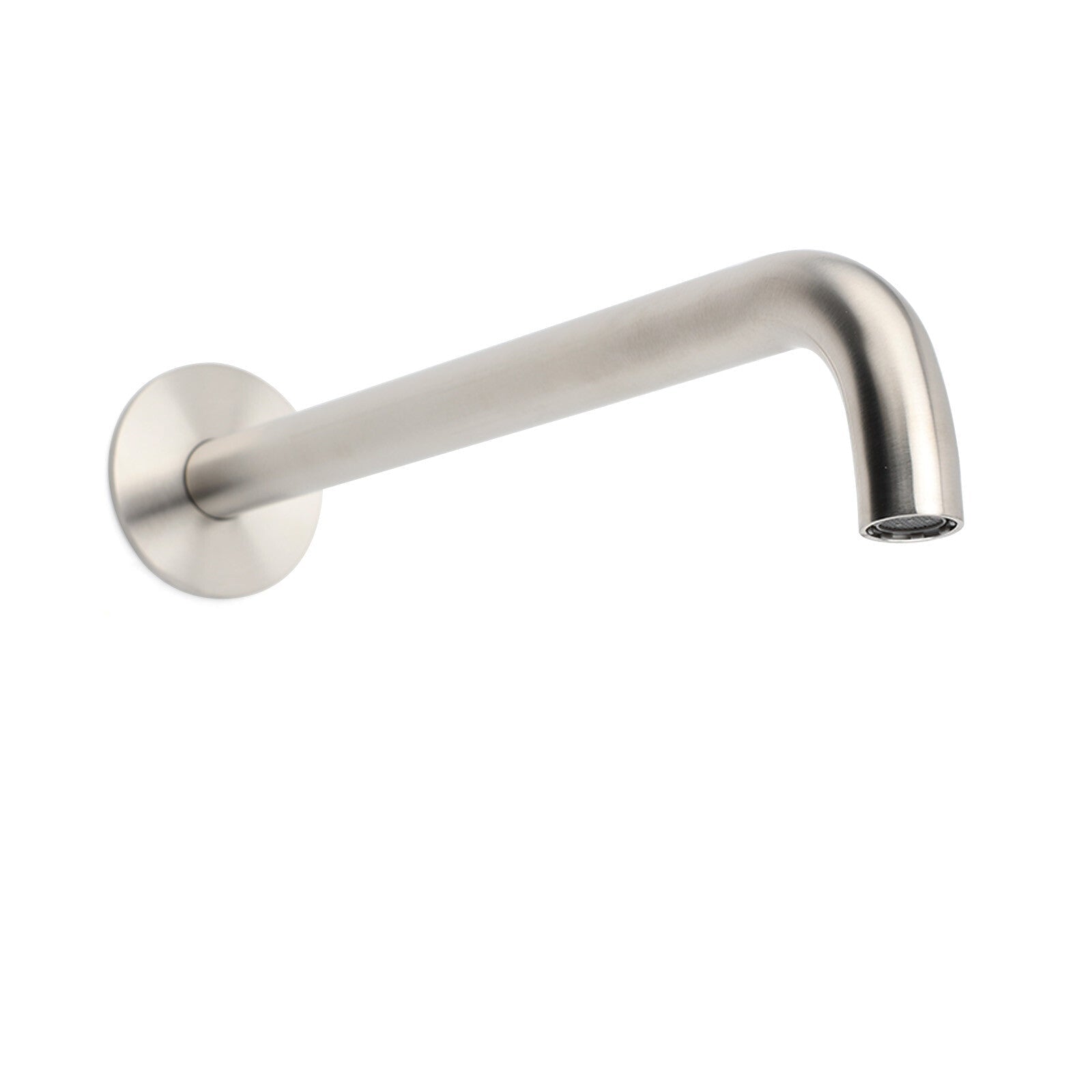 Brushed Nickel 300mm Extra Long Wall Mounted Extention Bathtub Filler Spout Set - Furniture > Bathroom > Shower Heads & Screens - Rivercity House & Home Co. (ABN 18 642 972 209) - Affordable Modern Furniture Australia