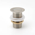 32mm Push Pop Up Waste Plug for Non-Overflow Basin Drain - Brushed Nickel