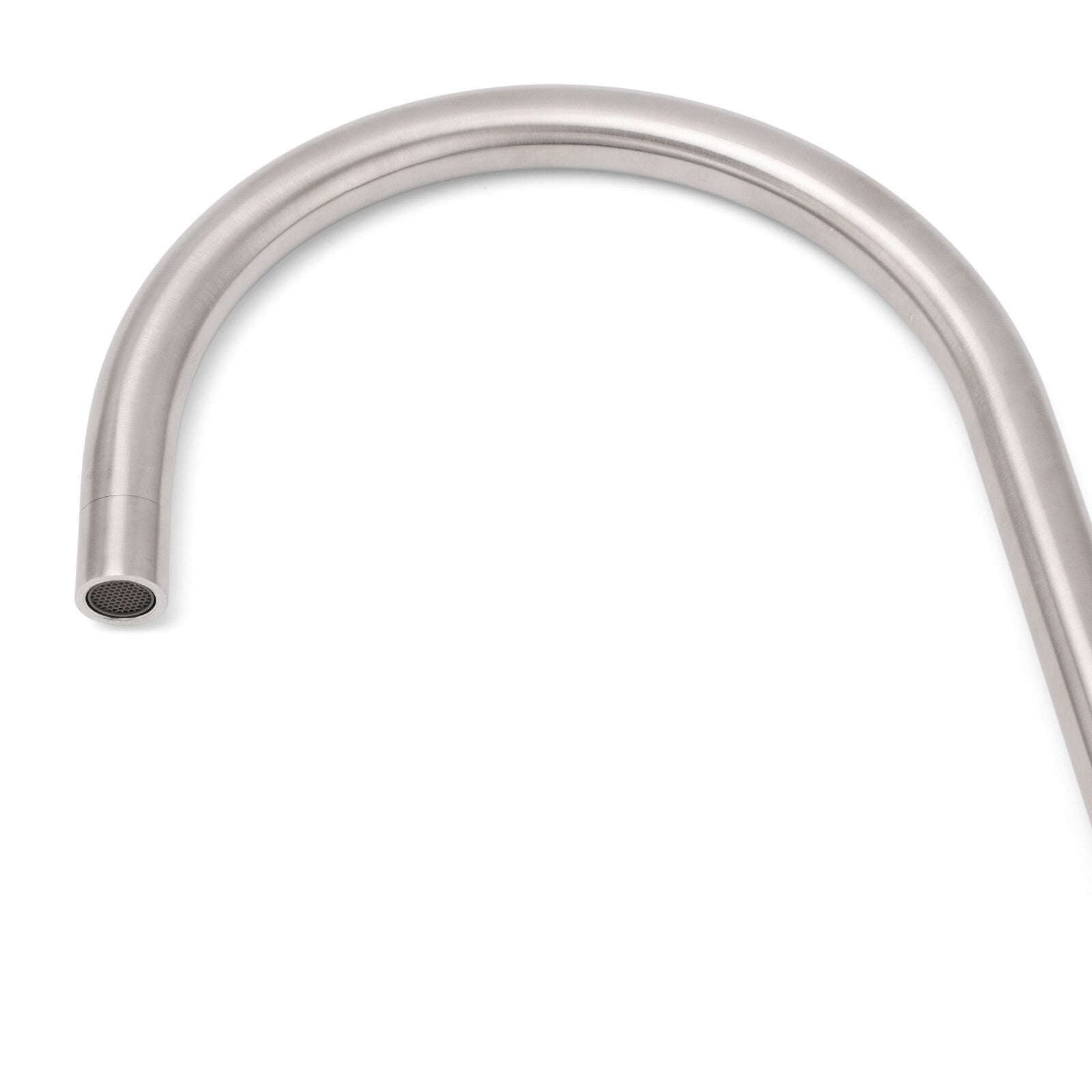 Brushed Nickel 435mm Tall Slim Round Kitchen Laundry Sink Mixer Faucet Tap Spout - Furniture > Bathroom > Shower Heads & Screens - Rivercity House & Home Co. (ABN 18 642 972 209) - Affordable Modern Furniture Australia