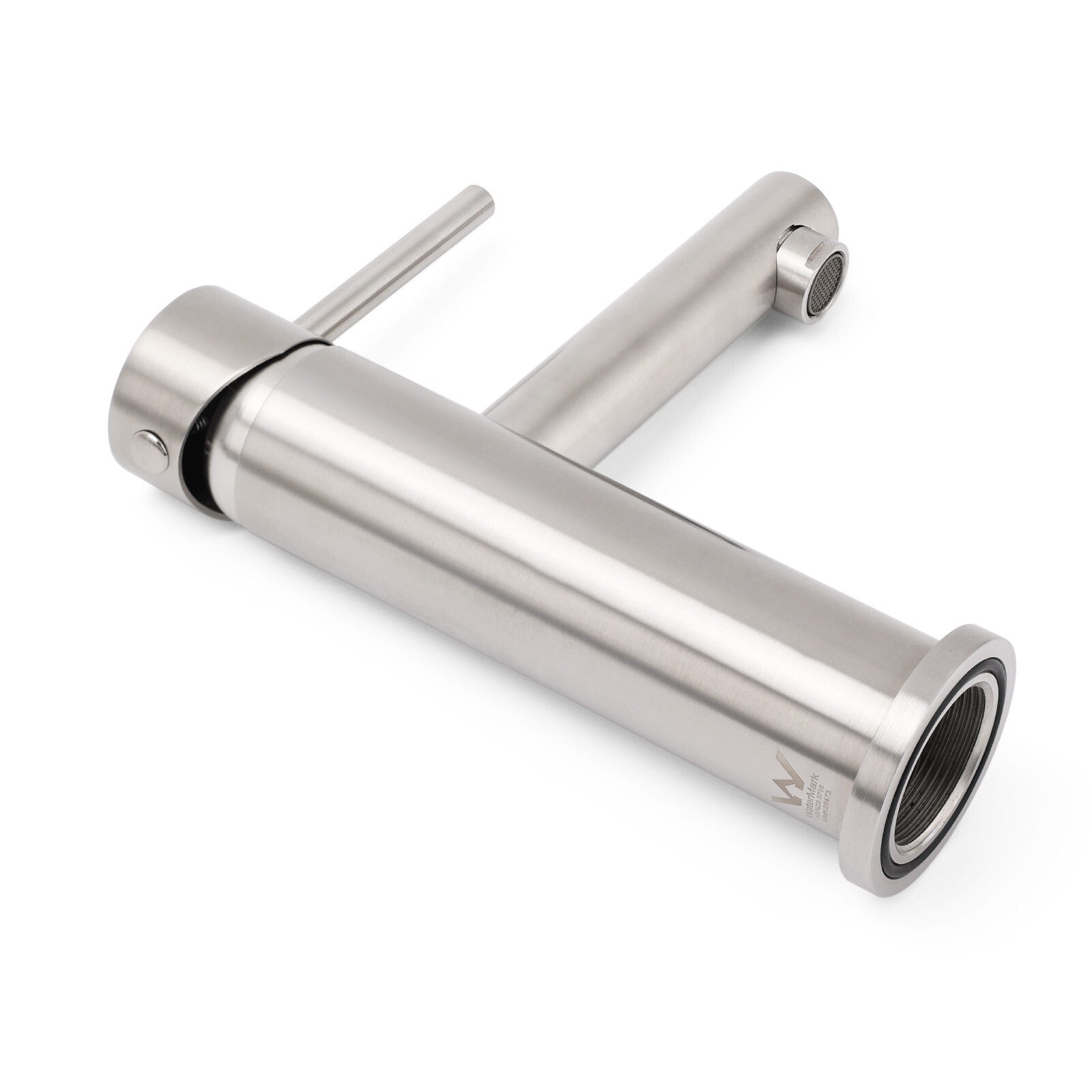 Brushed Nickel Basic Round Bathroom Basin Mixer Laundry Vanity Sink Faucet Tap - Furniture > Bathroom > Shower Heads & Screens - Rivercity House & Home Co. (ABN 18 642 972 209) - Affordable Modern Furniture Australia