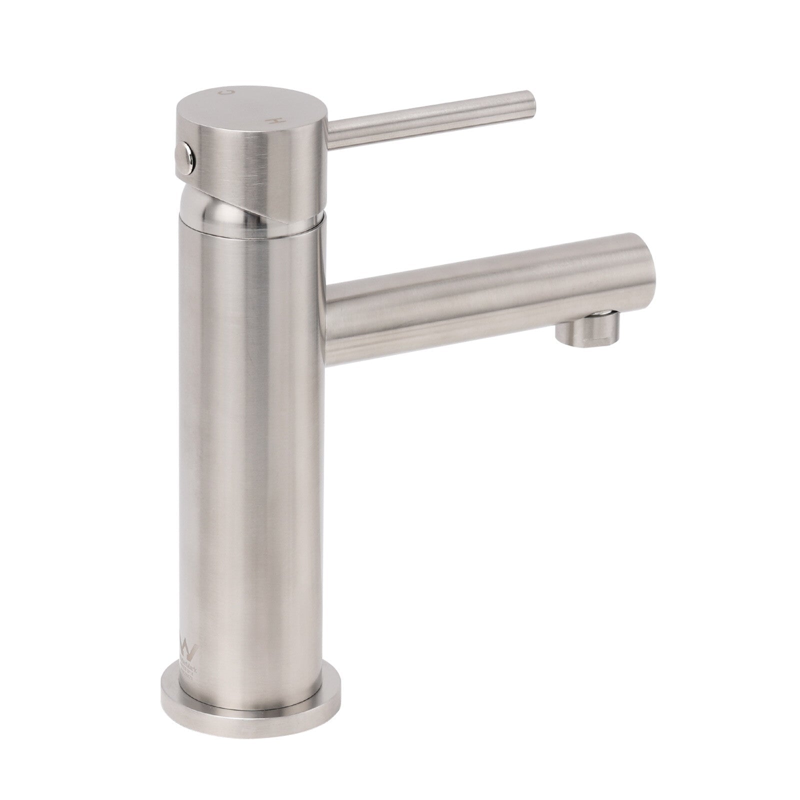 Brushed Nickel Basic Round Bathroom Basin Mixer Laundry Vanity Sink Faucet Tap - Furniture > Bathroom > Shower Heads & Screens - Rivercity House & Home Co. (ABN 18 642 972 209) - Affordable Modern Furniture Australia