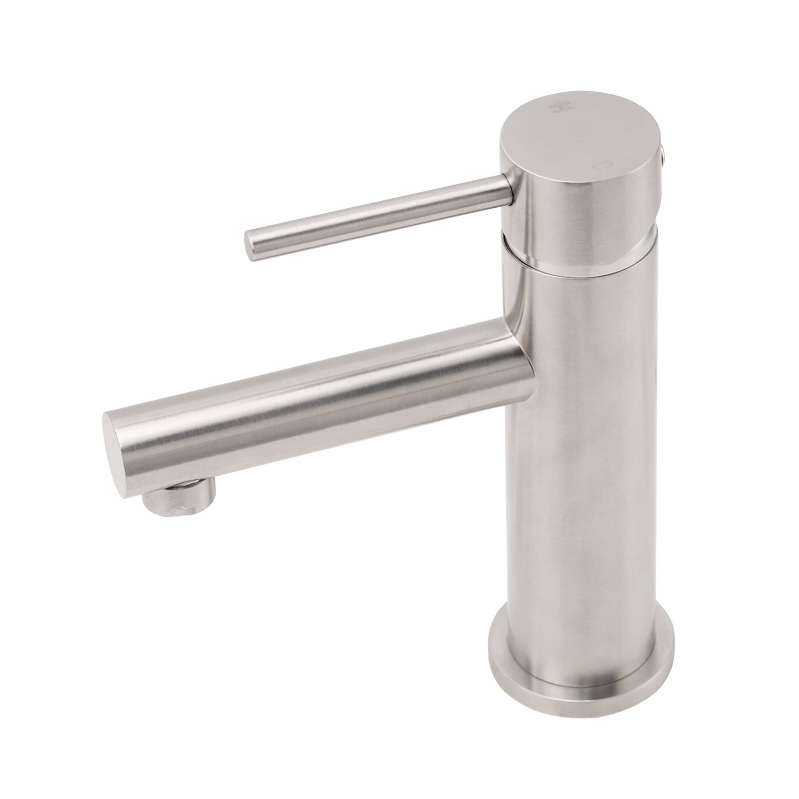 Brushed Nickel Basic Round Bathroom Basin Mixer Laundry Vanity Sink Faucet Tap - Furniture > Bathroom > Shower Heads & Screens - Rivercity House & Home Co. (ABN 18 642 972 209) - Affordable Modern Furniture Australia
