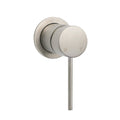 Brushed Nickel Bath Shower Mixer with Ceramic Cartridge Small Face - Brushed Nickel