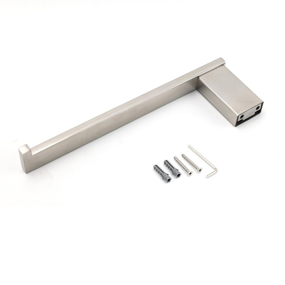 Brushed Nickel Bathroom Cubic Square Towel Rack Clothes Wall Mounted Holder Kit - Home & Garden > Bathroom Accessories > Shower Accessories - Rivercity House & Home Co. (ABN 18 642 972 209) - Affordable Modern Furniture Australia