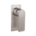 Brushed Nickel Bathroom Shower Mixer Valve with Flat Lever Handle - Brushed Nickel