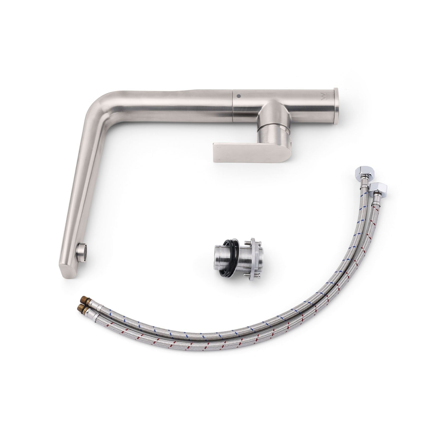 Brushed Nickel New Design Kitchen Mixer Sink Tap Laundry Faucet Swivel Spout - Furniture > Bathroom > Shower Heads & Screens - Rivercity House & Home Co. (ABN 18 642 972 209) - Affordable Modern Furniture Australia