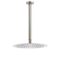 10" Round Shower Rain Head with 300mm Ceiling Dropper Arm - Brushed Nickel