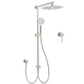 12" Round Rainfall & Handheld Shower Set with Sliding Rail & Mixer - Brushed Nickel