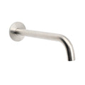 250mm Round Wall Mounted Bath Tub Water Filler Spout - Brushed Nickel