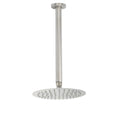 8" Round Shower Rain Head with 300mm Ceiling Dropper Arm Set - Brushed Nickel