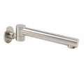 KYLINS Brushed Nickel Wall Mounted Round Basin Faucet Spout 180° Swivel - Brushed Nickel