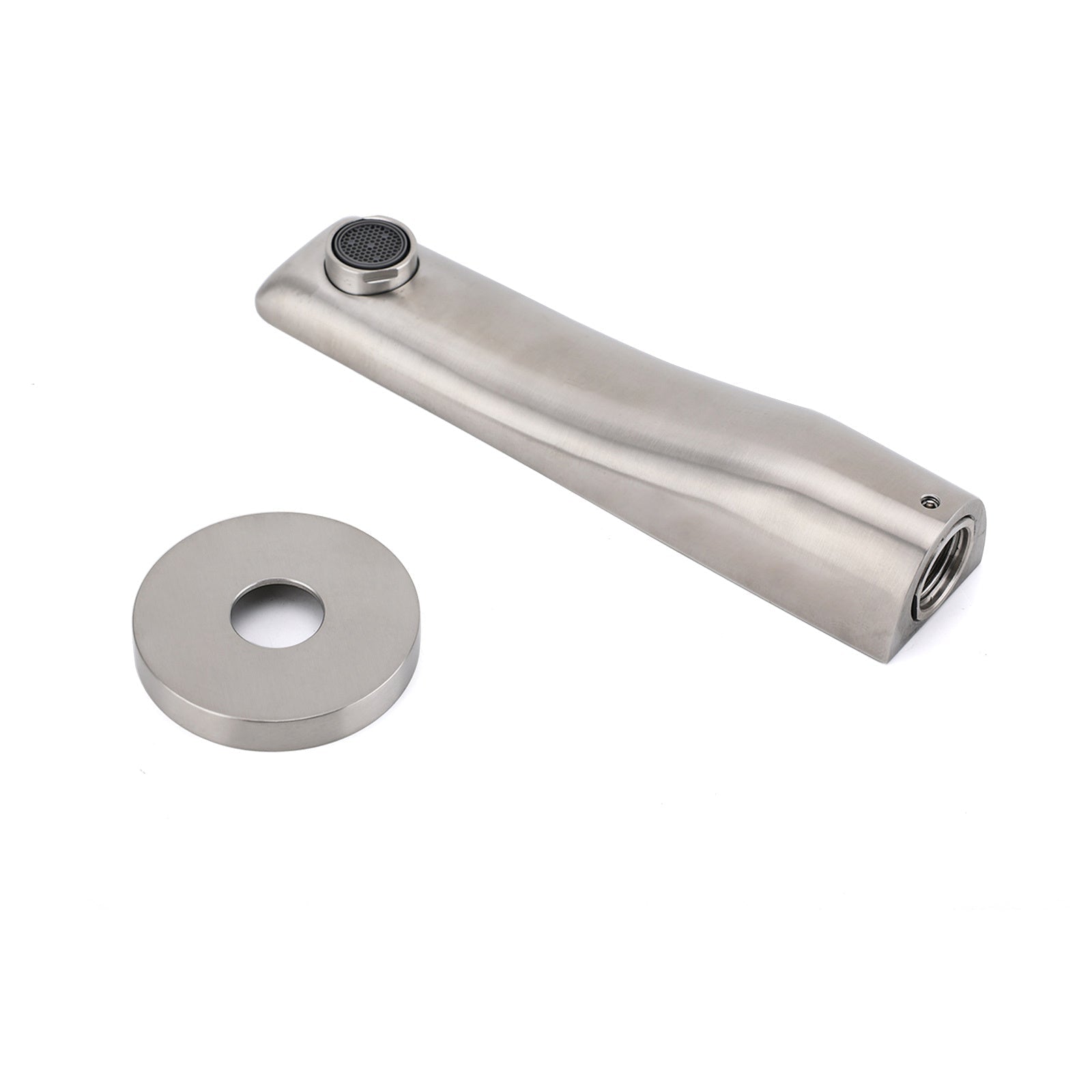Brushed Nickel Round Bathtub Bubble Outlet Wall Mounted Spout Stainless Steel - Furniture > Bathroom > Shower Heads & Screens - Rivercity House & Home Co. (ABN 18 642 972 209) - Affordable Modern Furniture Australia