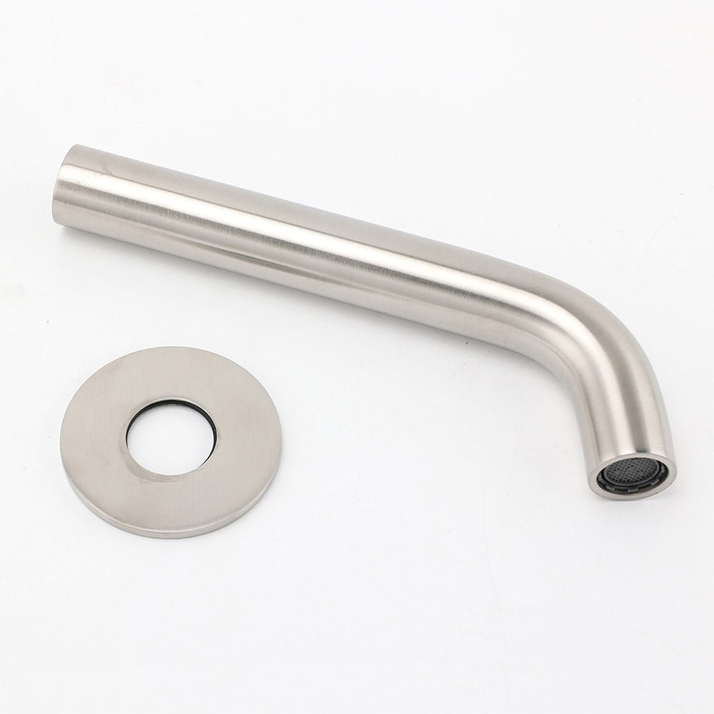 Brushed Nickel Round Curve Basin Bubble Faucet Water Outlet Bath Tub Wall Spout - Furniture > Bathroom > Shower Heads & Screens - Rivercity House & Home Co. (ABN 18 642 972 209) - Affordable Modern Furniture Australia