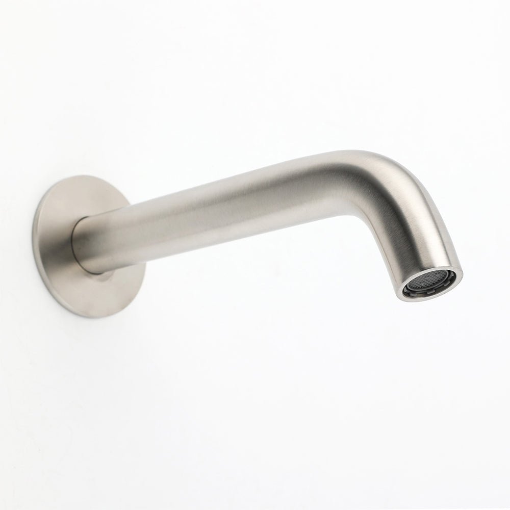 Brushed Nickel Round Curve Basin Bubble Faucet Water Outlet Bath Tub Wall Spout - Furniture > Bathroom > Shower Heads & Screens - Rivercity House & Home Co. (ABN 18 642 972 209) - Affordable Modern Furniture Australia