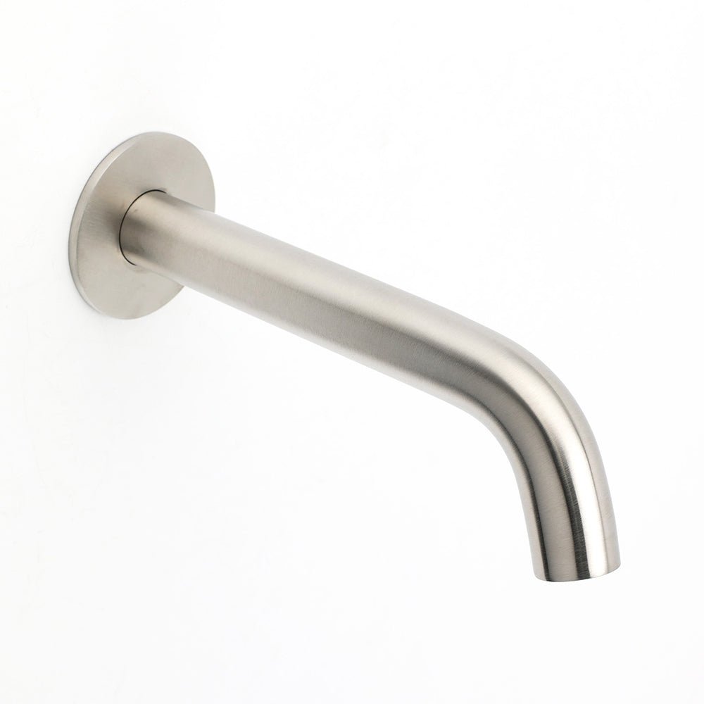 Brushed Nickel Round Curve Basin Bubble Faucet Water Outlet Bath Tub Wall Spout - Furniture > Bathroom > Shower Heads & Screens - Rivercity House & Home Co. (ABN 18 642 972 209) - Affordable Modern Furniture Australia
