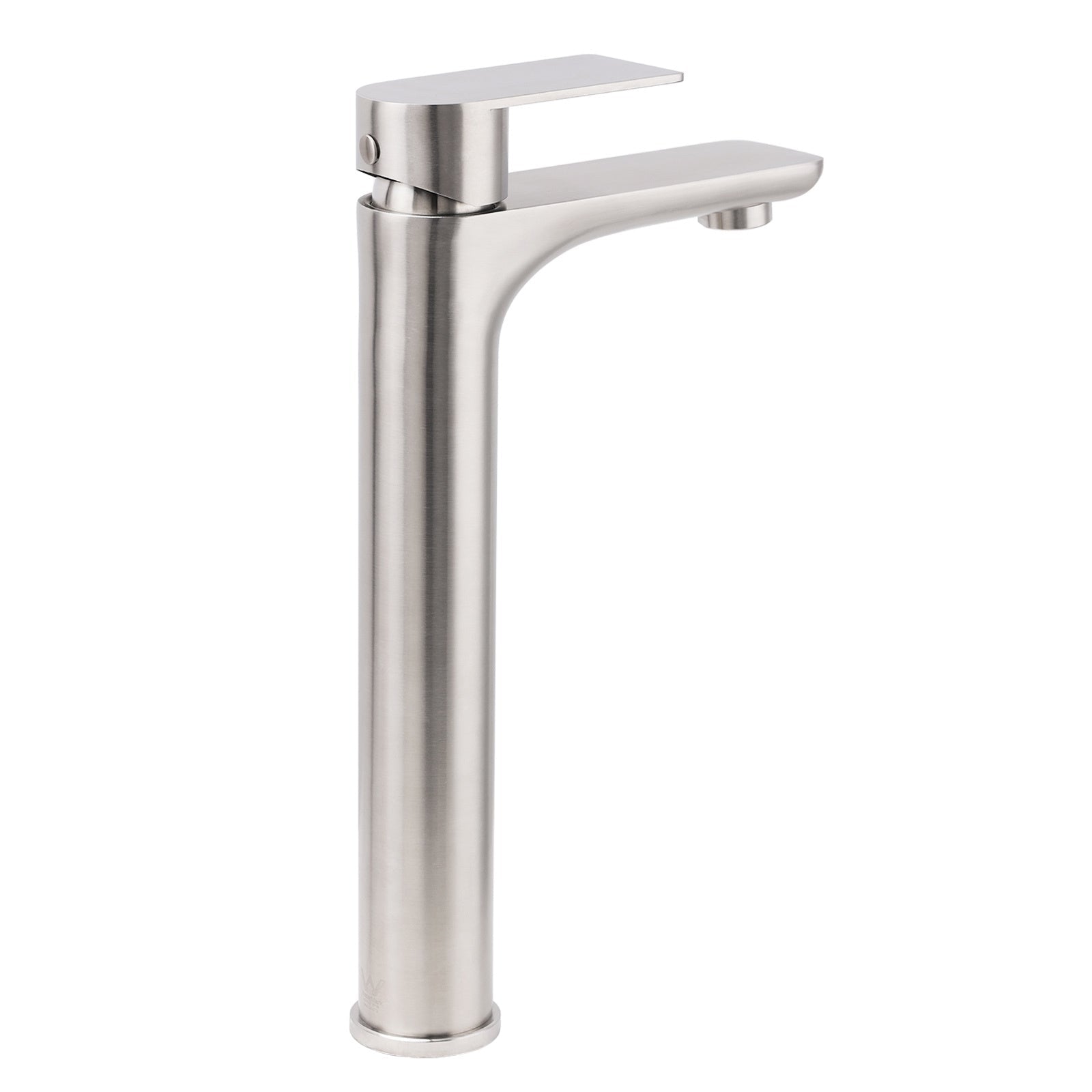 Brushed Nickel Rounded Edge Tall Basin Mixer Kitchen Vanity Faucet Tap Spout Set - Furniture > Bathroom > Shower Heads & Screens - Rivercity House & Home Co. (ABN 18 642 972 209) - Affordable Modern Furniture Australia