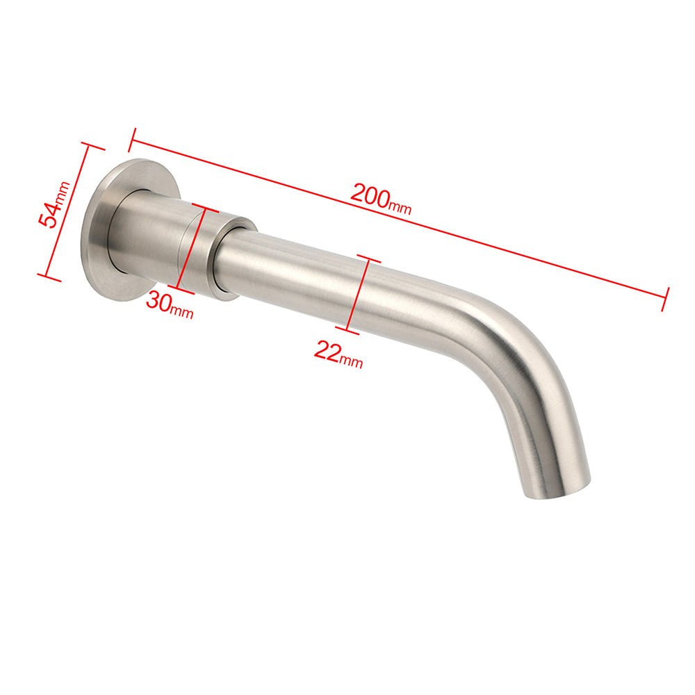 Brushed Nickel Silver Round Swivel Basin Faucet Bubble Water Outlet Bath Tub Spout - Furniture > Bathroom > Shower Heads & Screens - Rivercity House & Home Co. (ABN 18 642 972 209) - Affordable Modern Furniture Australia