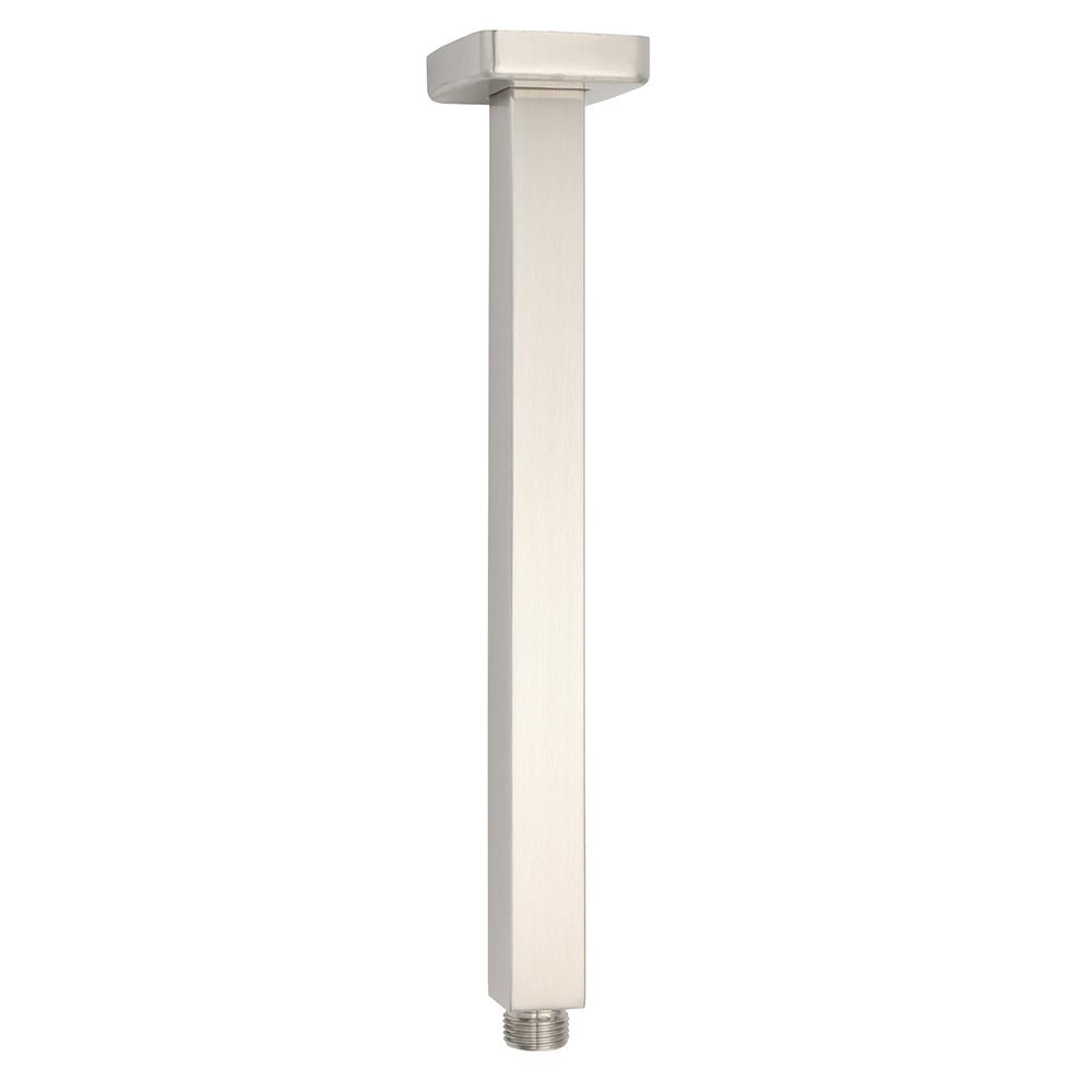 Brushed Nickel Square 12" Rain Shower Head 300mm Brass Ceiling Dropper Arm Set - Furniture > Bathroom > Shower Heads & Screens - Rivercity House & Home Co. (ABN 18 642 972 209) - Affordable Modern Furniture Australia