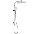 Brushed Nickel 2-in-1 Shower Set with 12" Rain Head, 3-Mode Handheld & Sliding Rail - Brushed Nickel
