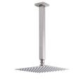 8" Square Rain Shower Head with 300mm Ceiling Dropper Arm Set - Brushed Nickel