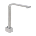 High Rise Square Gooseneck Bathtub Filler Spout - Brushed Nickel