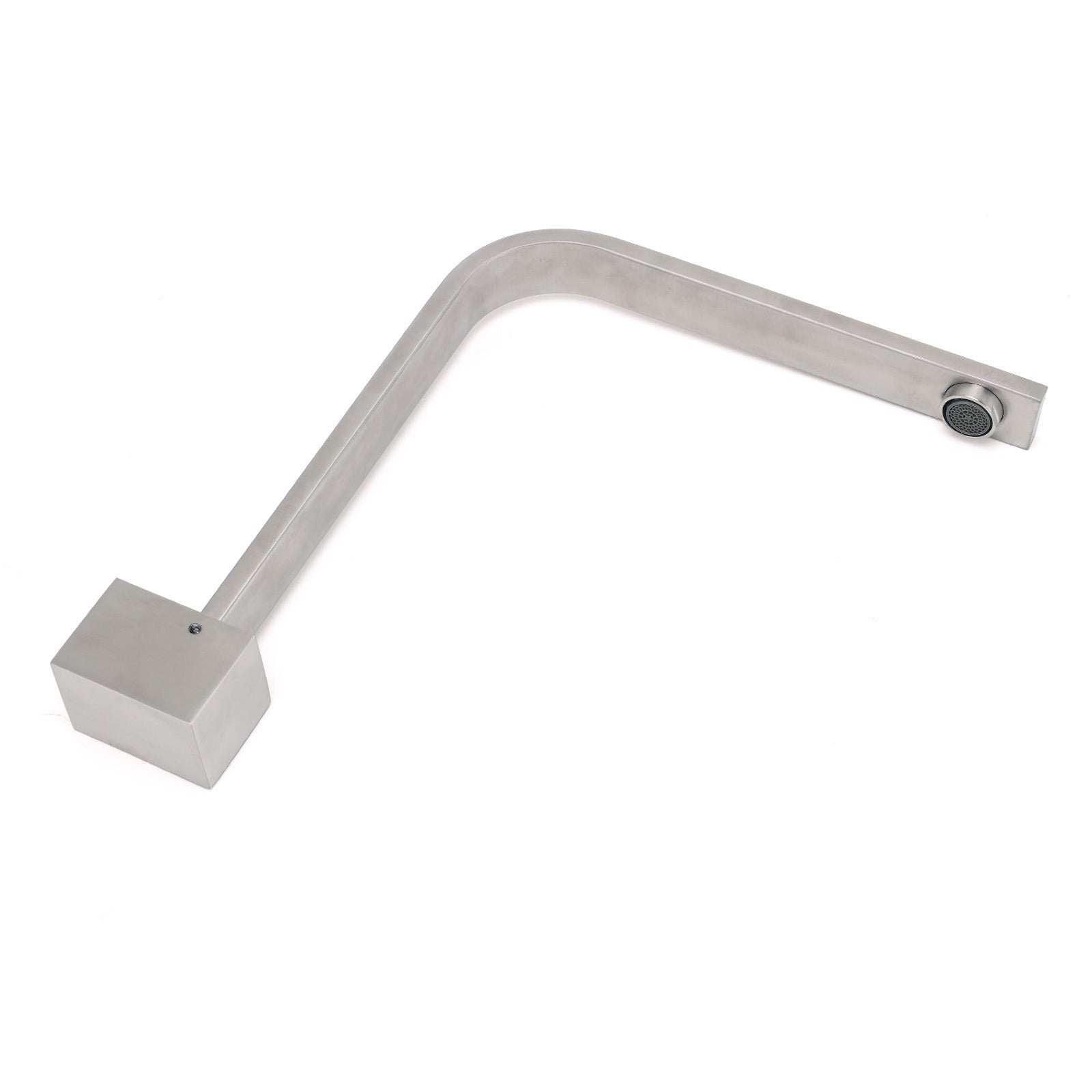 Brushed Nickel Square Spout Gooseneck Arm High Rise Bathtub Filler Water Outlet - Furniture > Bathroom > Shower Heads & Screens - Rivercity House & Home Co. (ABN 18 642 972 209) - Affordable Modern Furniture Australia
