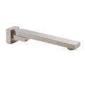 Square Stainless Steel Swivel Spout Bathtub Faucet Outlet - Brushed Nickel