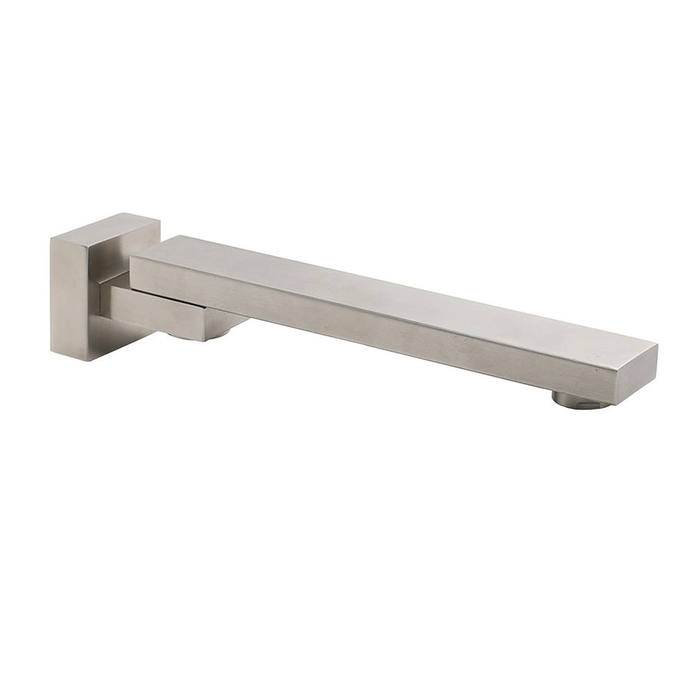 Brushed Nickel Square Stainless Steel Swivel Spout Bathtub Bubble Faucet Outlet - Furniture > Bathroom > Shower Heads & Screens - Rivercity House & Home Co. (ABN 18 642 972 209) - Affordable Modern Furniture Australia