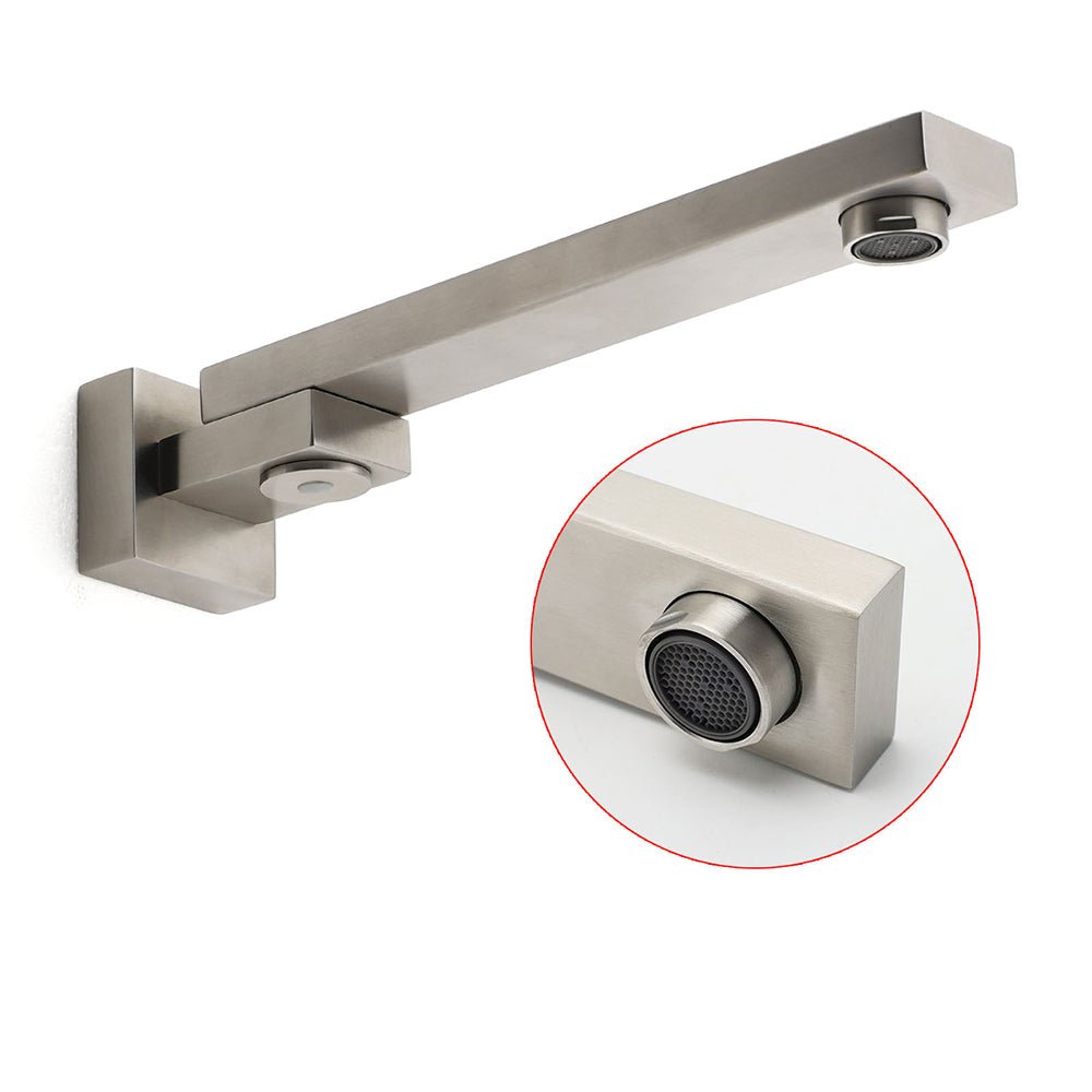 Brushed Nickel Square Stainless Steel Swivel Spout Bathtub Bubble Faucet Outlet - Furniture > Bathroom > Shower Heads & Screens - Rivercity House & Home Co. (ABN 18 642 972 209) - Affordable Modern Furniture Australia