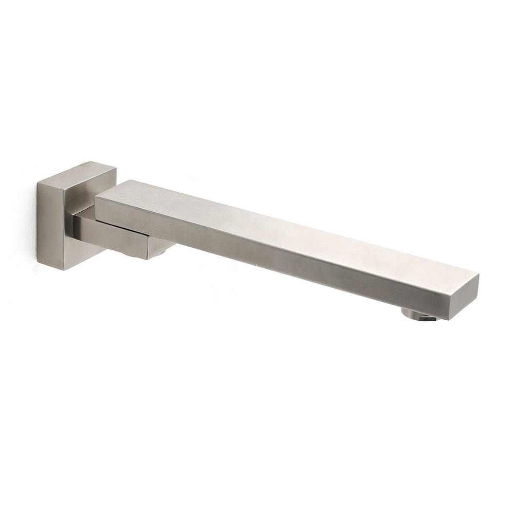 Brushed Nickel Square Stainless Steel Swivel Spout Bathtub Bubble Faucet Outlet - Furniture > Bathroom > Shower Heads & Screens - Rivercity House & Home Co. (ABN 18 642 972 209) - Affordable Modern Furniture Australia