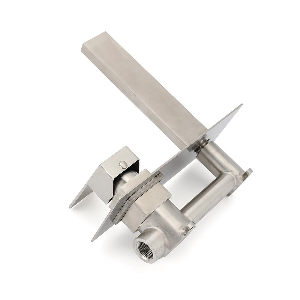 Brushed Nickel Square Wall Mount Basin Mixer Laundry Vanity Tap Spout Faucet Set - Furniture > Bathroom > Shower Heads & Screens - Rivercity House & Home Co. (ABN 18 642 972 209) - Affordable Modern Furniture Australia