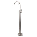 Stainless Steel Freestanding Bathtub Faucet Filler Spout Set - Brushed Nickel