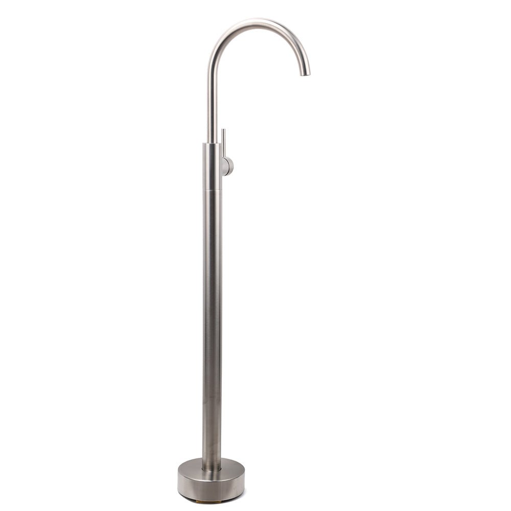Brushed Nickel Stainless Steel Bathtub Tap Free Standing Faucet Filler Spout Set - Furniture > Bathroom > Shower Heads & Screens - Rivercity House & Home Co. (ABN 18 642 972 209) - Affordable Modern Furniture Australia