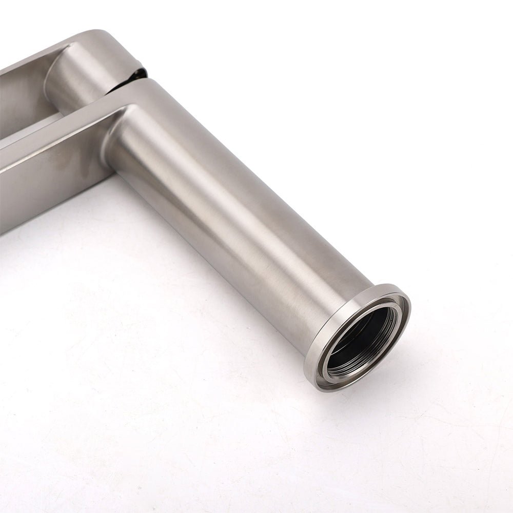 Brushed Nickel Standard Basin Mixer Vanity Sink Faucet Kitchen Laundry Spout Tap - Furniture > Bathroom > Shower Heads & Screens - Rivercity House & Home Co. (ABN 18 642 972 209) - Affordable Modern Furniture Australia