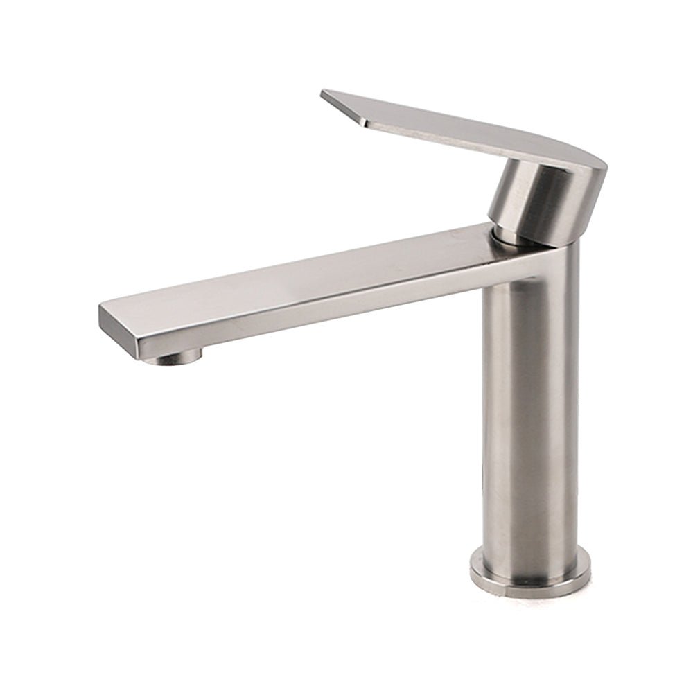 Brushed Nickel Standard Basin Mixer Vanity Sink Faucet Kitchen Laundry Spout Tap - Furniture > Bathroom > Shower Heads & Screens - Rivercity House & Home Co. (ABN 18 642 972 209) - Affordable Modern Furniture Australia