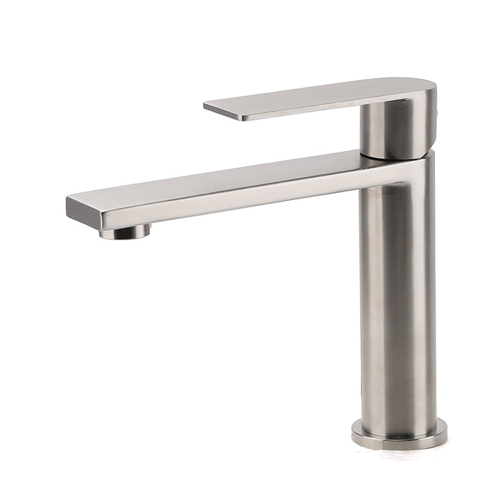 Brushed Nickel Standard Basin Mixer Vanity Sink Faucet Kitchen Laundry Spout Tap - Furniture > Bathroom > Shower Heads & Screens - Rivercity House & Home Co. (ABN 18 642 972 209) - Affordable Modern Furniture Australia