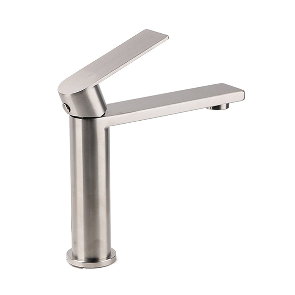 Brushed Nickel Standard Basin Mixer Vanity Sink Faucet Kitchen Laundry Spout Tap - Furniture > Bathroom > Shower Heads & Screens - Rivercity House & Home Co. (ABN 18 642 972 209) - Affordable Modern Furniture Australia