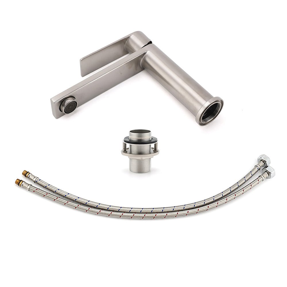 Brushed Nickel Standard Basin Mixer Vanity Sink Faucet Kitchen Laundry Spout Tap - Furniture > Bathroom > Shower Heads & Screens - Rivercity House & Home Co. (ABN 18 642 972 209) - Affordable Modern Furniture Australia