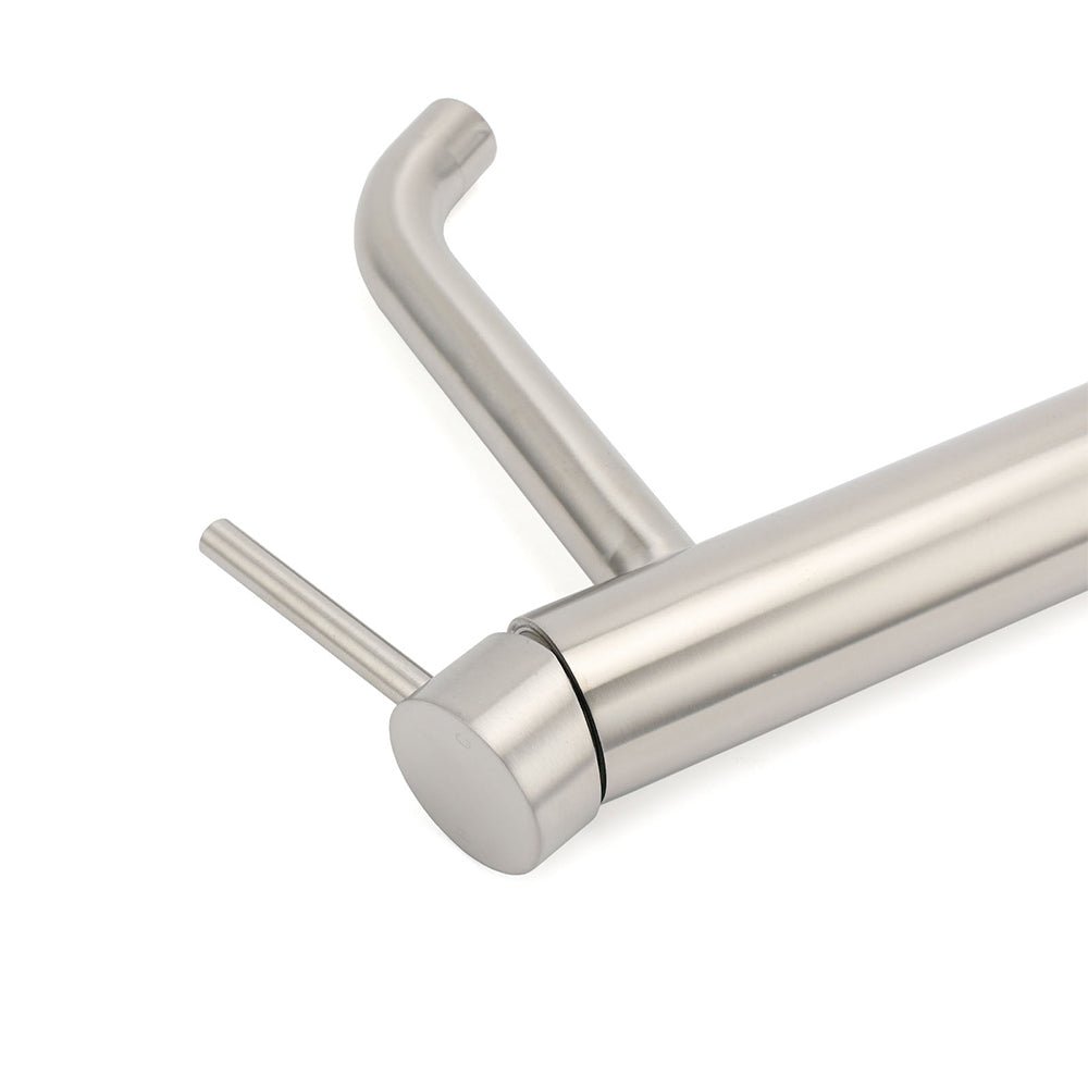 Brushed Nickel Tall Kitchen Laundry Basin Mixer Vanity Curve Sink Faucet Tap Set - Furniture > Bathroom > Shower Heads & Screens - Rivercity House & Home Co. (ABN 18 642 972 209) - Affordable Modern Furniture Australia