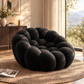 Bubble Floor Sofa Single Lounge Chair with Bubble Cushioning and Stretch Fabric Upholstery