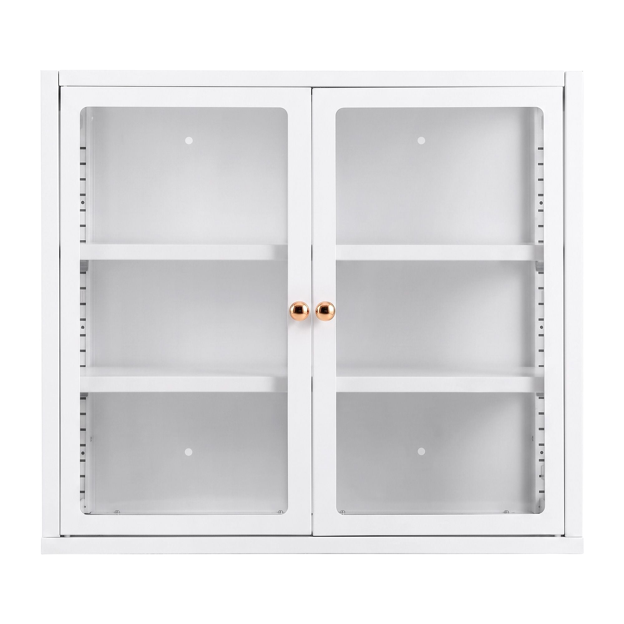 Buffet Cabinet Sideboard Wall Mounted Clear Display Storage 60cm White - Furniture > Dining > Buffets & Sideboards - Rivercity House & Home Co. (ABN 18 642 972 209) - Affordable Modern Furniture Australia