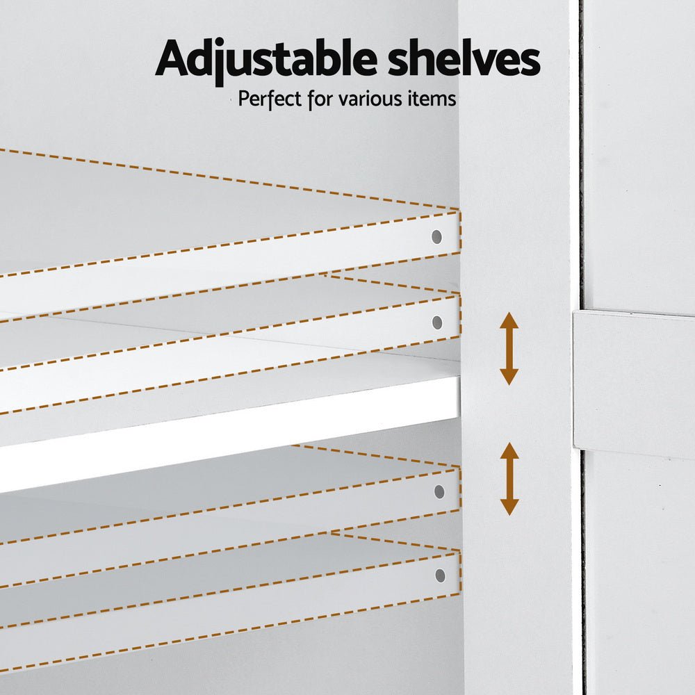 Buffet Sideboard 180cm Hutch Storage Cabinet Kitchen Drawer Door White - Furniture > Dining > Buffets & Sideboards - Rivercity House & Home Co. (ABN 18 642 972 209) - Affordable Modern Furniture Australia