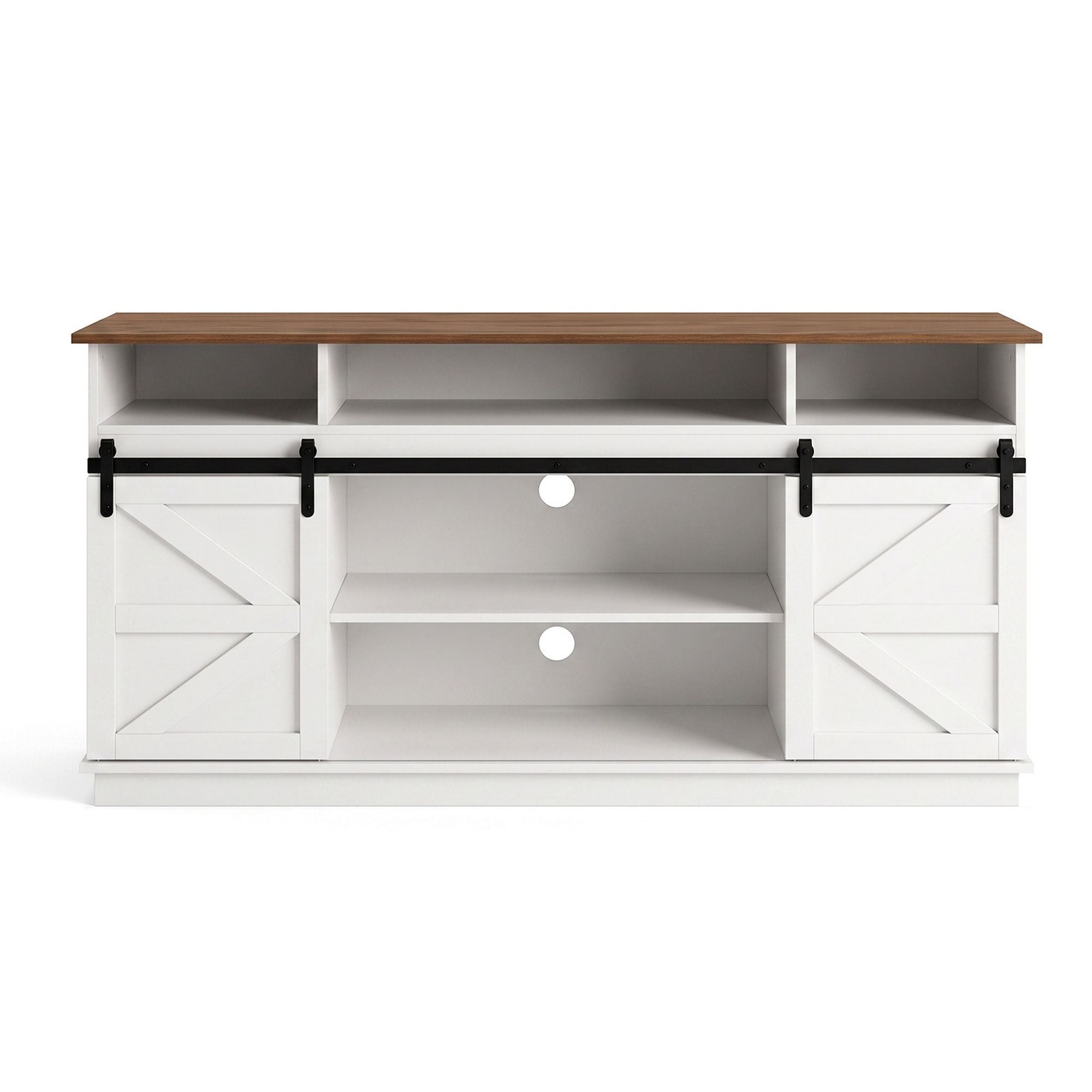Buffet Sideboard Cabinet 150cm 3-Tier Kitchen Storage Sliding Doors White - Furniture > Bathroom > Sinks - Rivercity House & Home Co. (ABN 18 642 972 209) - Affordable Modern Furniture Australia