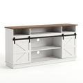 Buffet Sideboard Cabinet 150cm 3-Tier Kitchen Storage with Sliding Doors - White